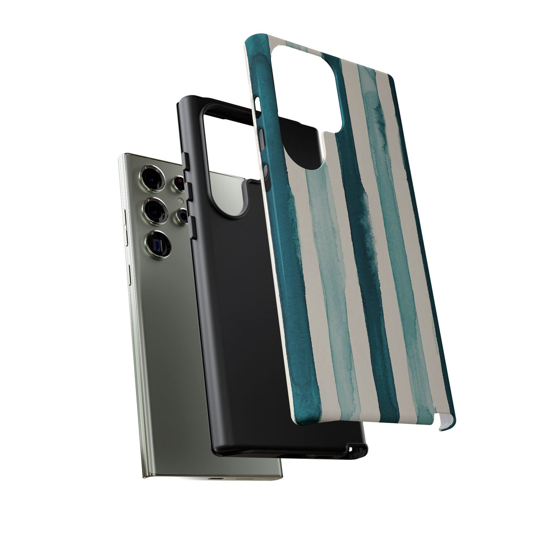 Tough Cute Green Stripes Phone Case, for IPhone 17 Pro Max | Iphone 17 Air, Iphone 16, IPhone 15, 14 13 12, Samsung Galaxy S26, S25, S24, S23