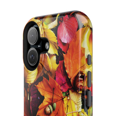 Aesthetic Tough Magsafe Fall Leaves Foliage Phone Case - For iPhone 17 Pro Max iPhone 16 Pro iPhone 15 Iphone 14 Plus 13 Pro 12 11 10 - Studio40ParkLane