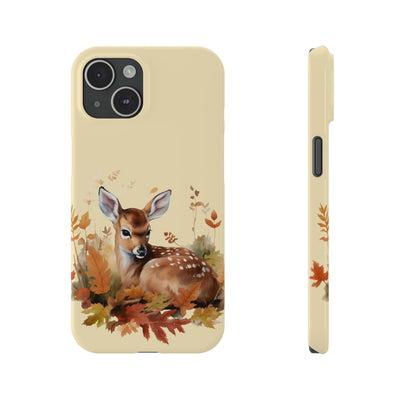 Slim Autumn Fall Deer Gift for Her Cute Phone Cases for Iphone 16 | iPhone 15 Case | iPhone 15 Pro Max Case, Iphone 14, Iphone 14 Pro Max, Iphone 13, Slim