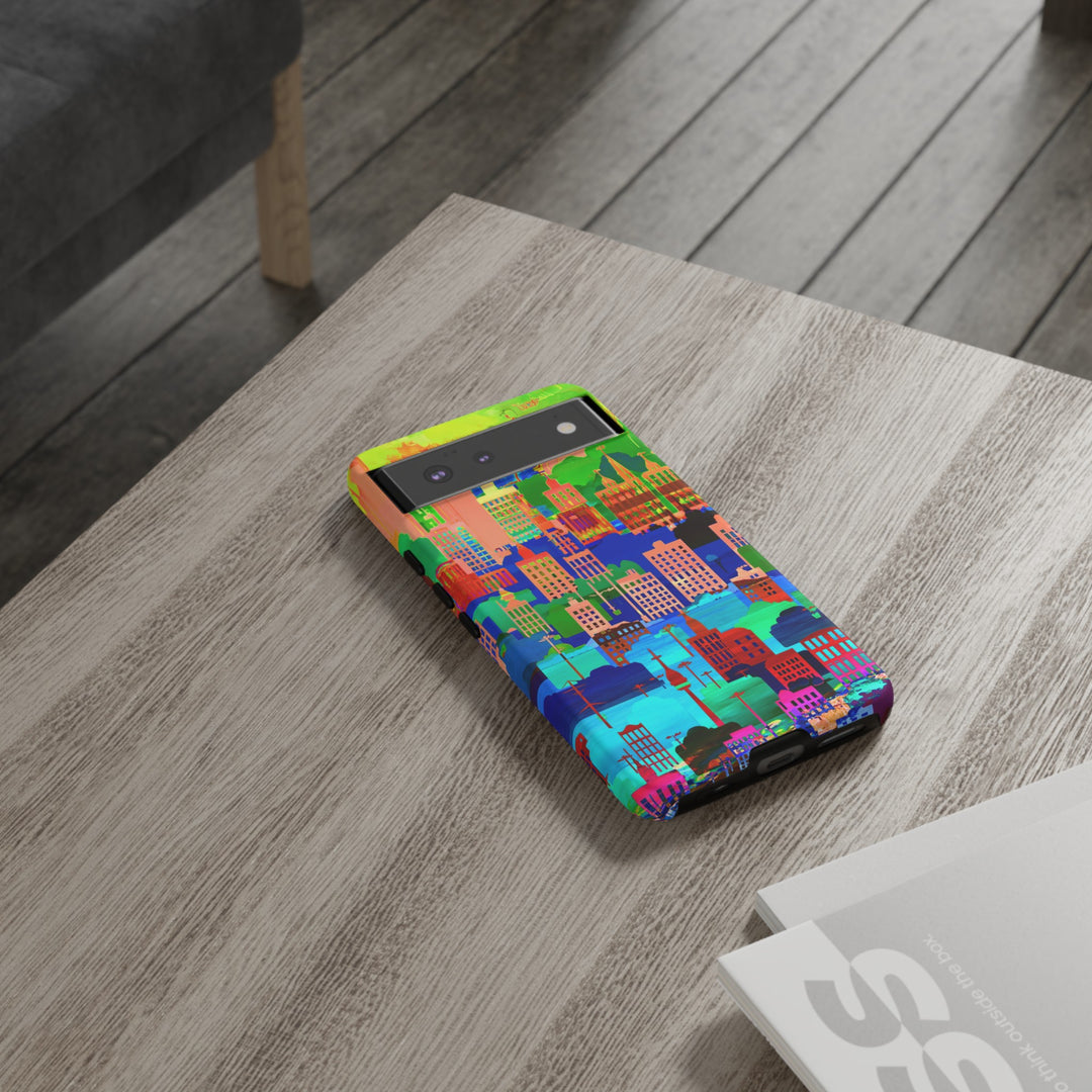 Cute Samsung Case | Cool Iphone Case | Summer City Skyline, Samsung S24, S23, S22, S21, IPhone 15 Case | Iphone 14 Case, Iphone 13 Case - Studio40ParkLane