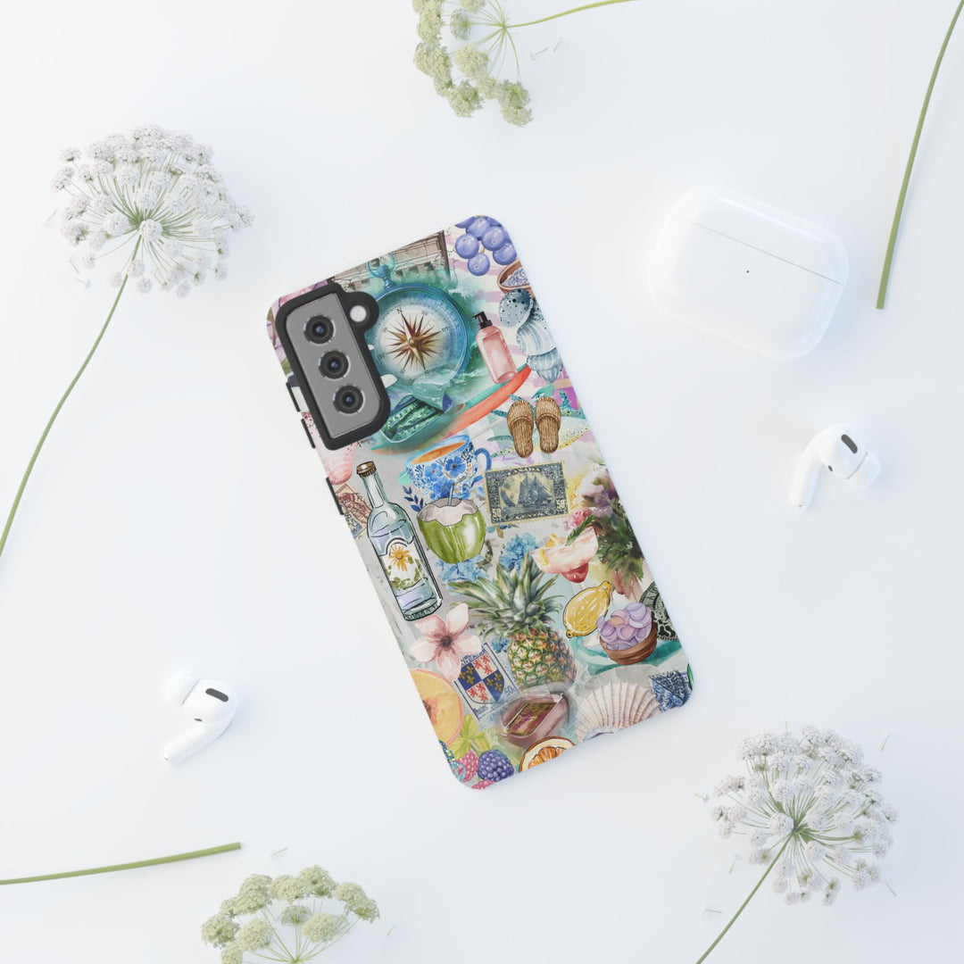 Impact Resistant, Travel Coquette Collage, Cute Phone Cases for Samsung S24, S23, S22, S21, IPhone 15 pro Iphone 14 pro Iphone 13 IPhone 12 Iphone 11 - Studio40ParkLane