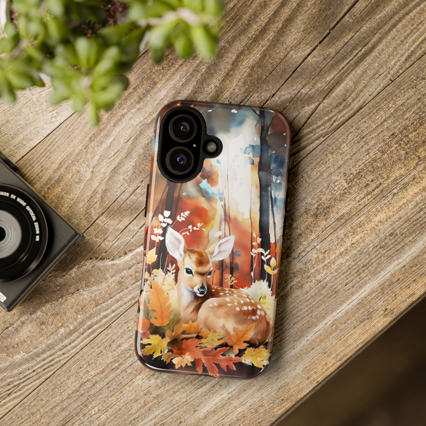 Autumn Fall Deer Forest Gift for Her Cute Phone Case for, Samsung Galaxy S24, S23, S22, S21, IPhone 16 Case | Iphone 15, Iphone 14, IPhone 13 Case