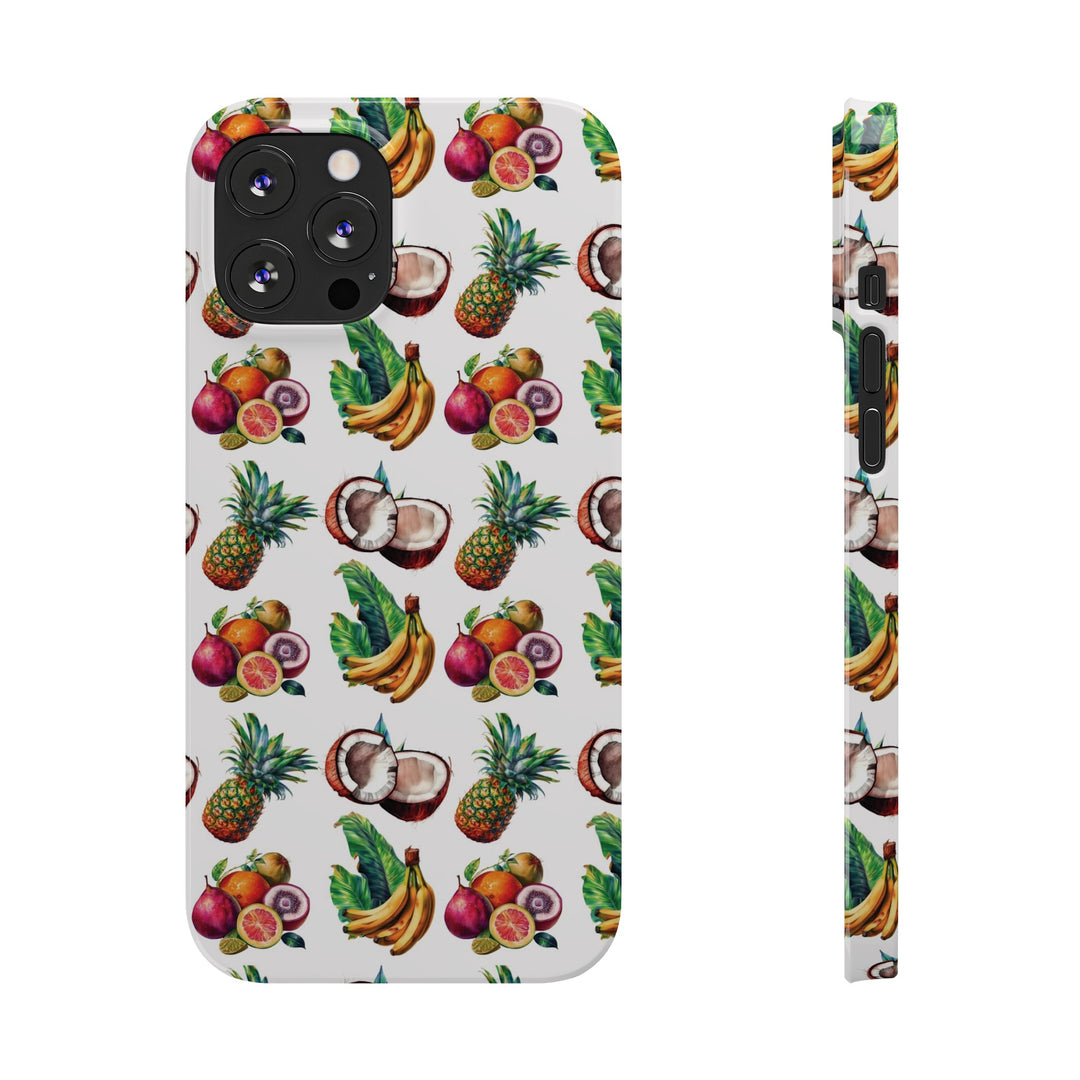 Slim Cute Phone Cases for Iphone - | iPhone 15 Case | iPhone 15 Pro Max Case, Iphone 14 Case, Iphone 14 Pro Max, Iphone 13, Tropical Summer Fruit - Studio40ParkLane