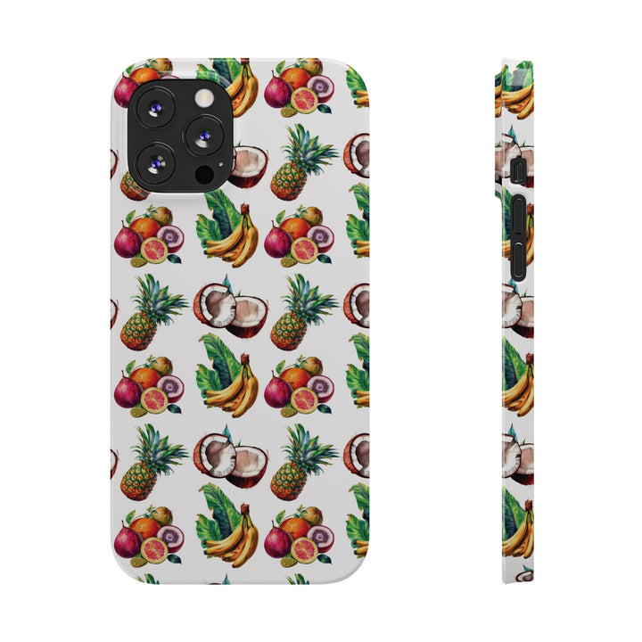 Slim Cute Phone Cases for Iphone - | iPhone 15 Case | iPhone 15 Pro Max Case, Iphone 14 Case, Iphone 14 Pro Max, Iphone 13, Tropical Summer Fruit - Studio40ParkLane