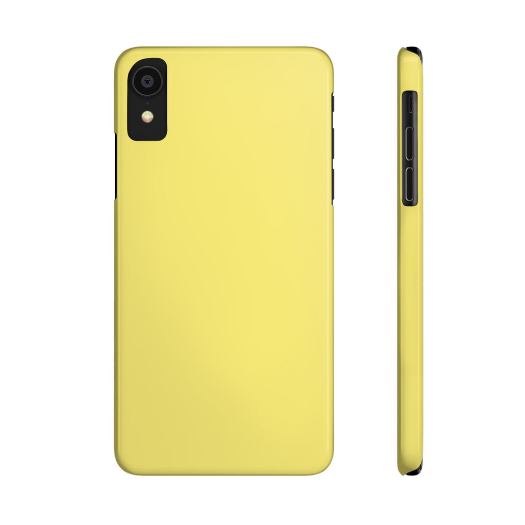 Slim Light Yellow Gift for Her Aesthetic Cute Phone Case for Iphone 16 - | iPhone 15 Pro Max Case | iPhone 14 Case 13 12 11 10 9 8 7 - Studio40ParkLane