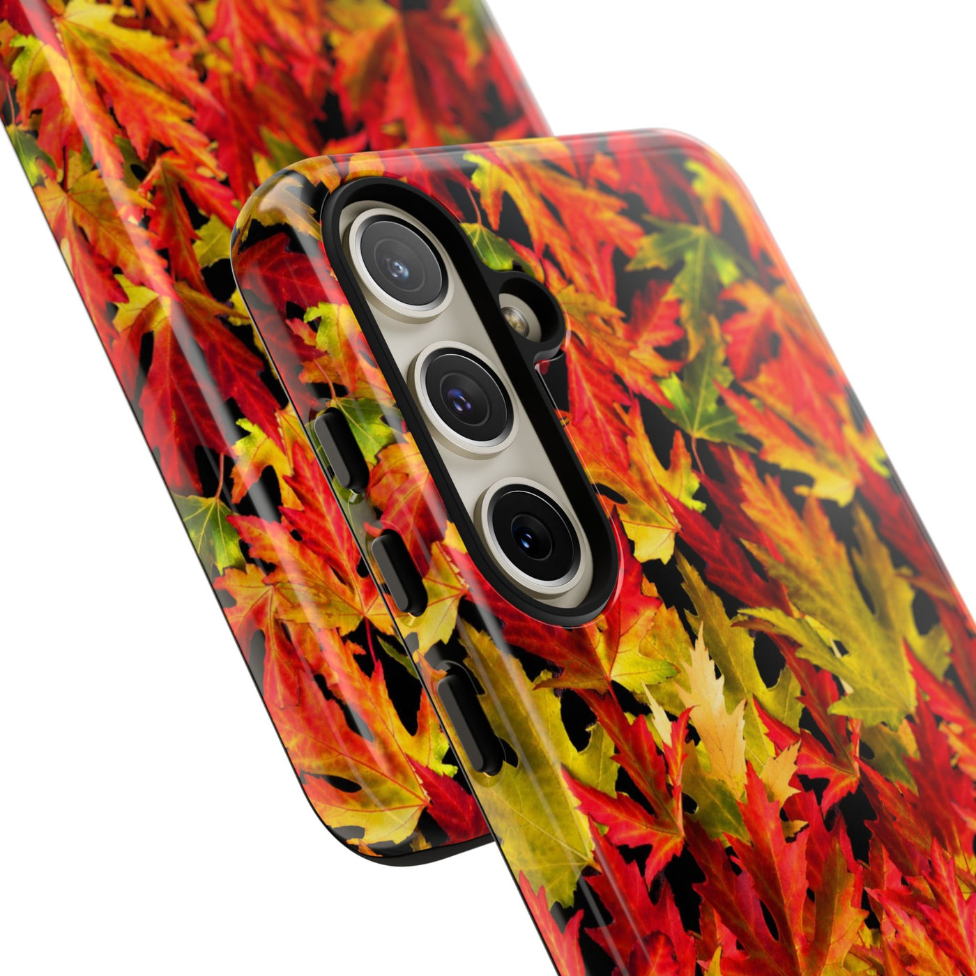 Fall Leaves Impact Resistant, Cute Phone Cases for Samsung S24, S23, S22, S21, IPhone 15 pro Iphone 14 pro Iphone 13 IPhone 12 Iphone 11