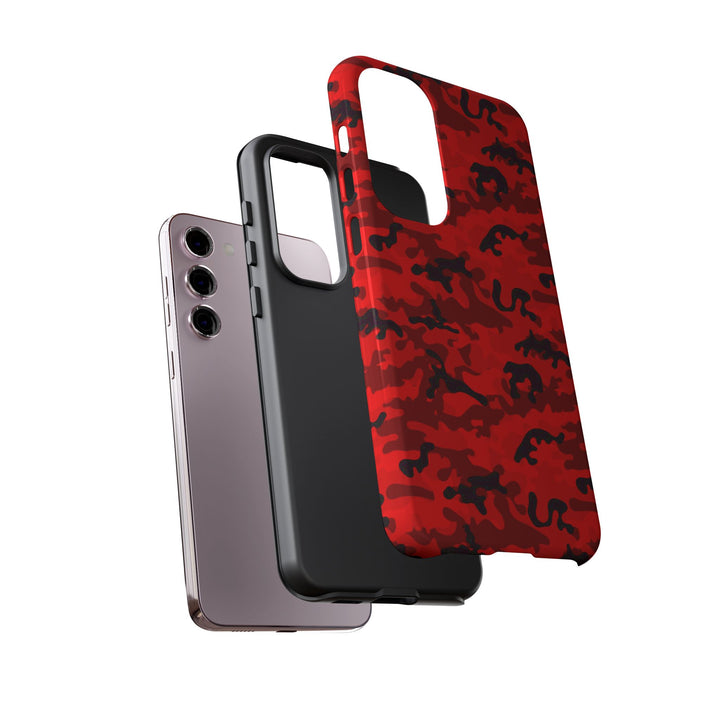 Impact Resistant, Red Camo Camouflage, Cute Phone Cases for Samsung S24, S23, S22, S21, IPhone 15 pro Iphone 14 pro Iphone 13 IPhone 12 Iphone 11 - Studio40ParkLane