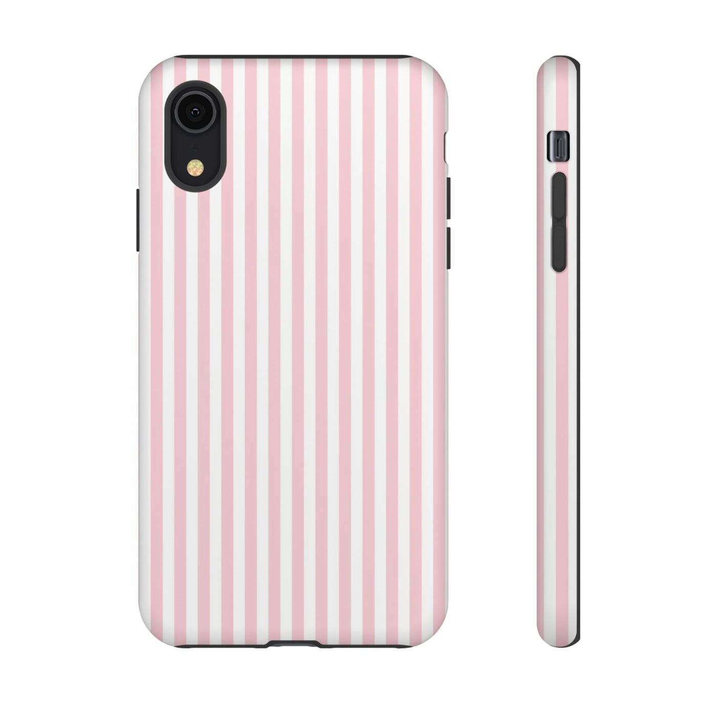 Tough Premium Sweet Pink Stripes Phone Case Gift for Her - For Apple iPhone 16 Pro Max 16e iPhone 15 Pro iPhone Iphone 14 Plus 13 Pro 12 SE XR - Studio40ParkLane