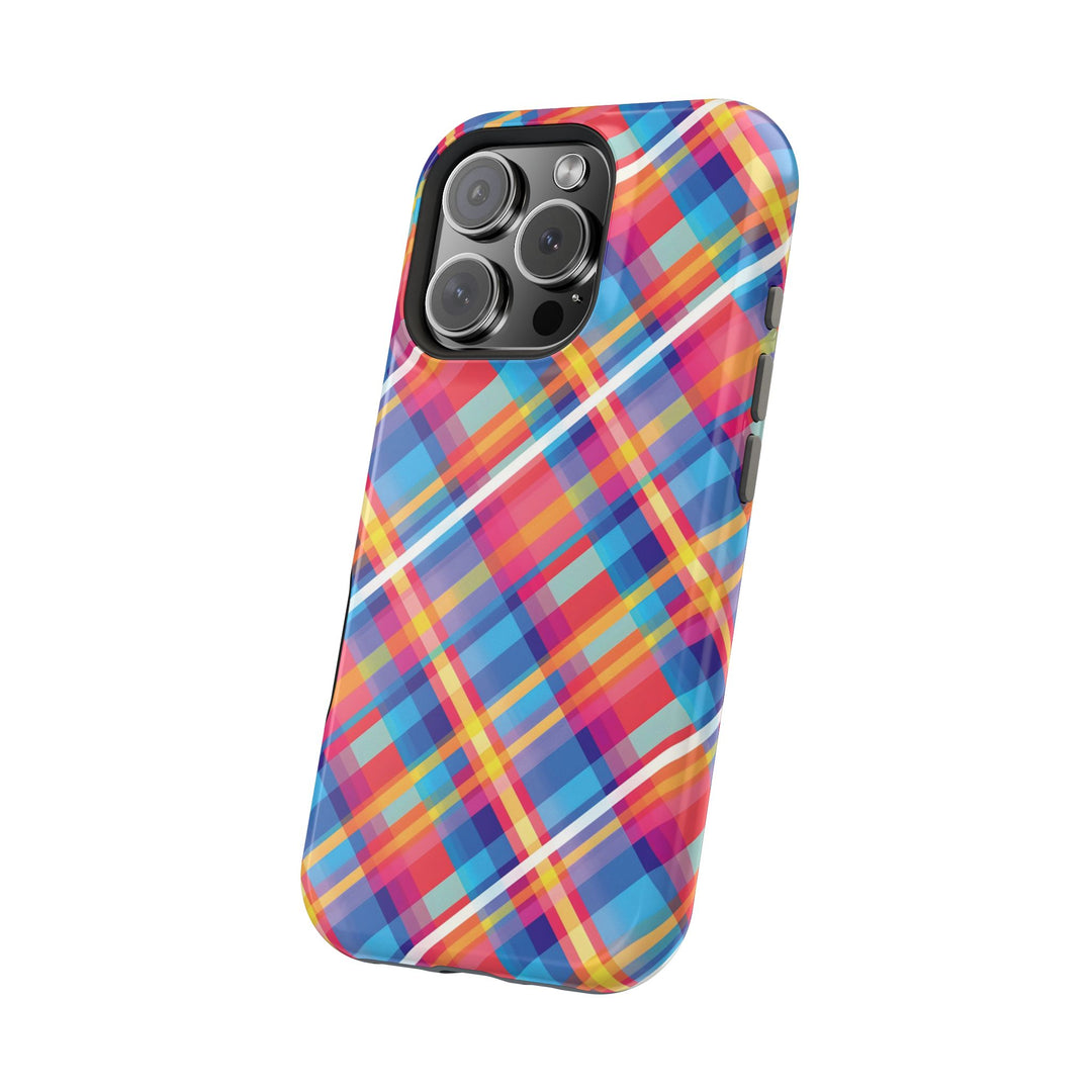 Checkered Plaid Magsafe Gift for Her Cute Phone Case for Iphone, | iPhone 16 | iPhone 15 Pro Max, Iphone 14 Pro Max, 13 12 11 10 9 8 7 - Studio40ParkLane