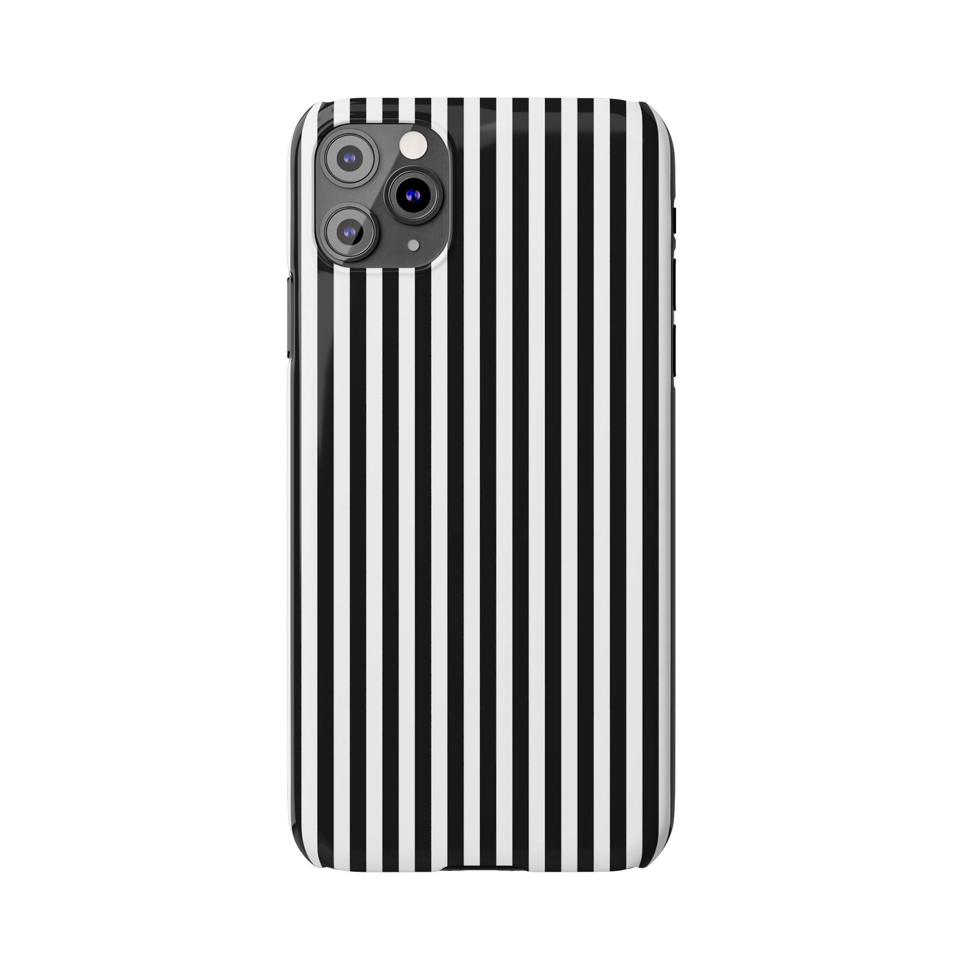 Slim Black White Striped Cute Phone Case for Iphone 16 - | iPhone 15 Pro Max Case | iPhone 14 Case Iphone 13 12 11 10 9 8 7 Gift for Her - Studio40ParkLane