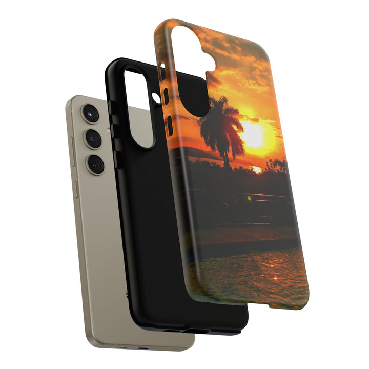 Cute Samsung Case | Cool Iphone Case | Summer Jamaica Pool Sunset, Samsung S24, S23, S22, S21, IPhone 15 Case | Iphone 14 Case, Iphone 13 Case - Studio40ParkLane