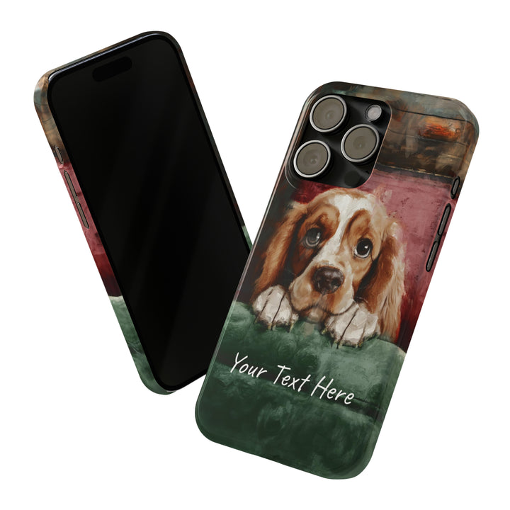 Slim Personalized Cute iPhone Cases - | iPhone 15 Case | iPhone 15 Pro Max Case, Iphone 14 Case, Iphone 14 Pro Max, Iphone 13, Cocker Spaniel Dog - Studio40ParkLane