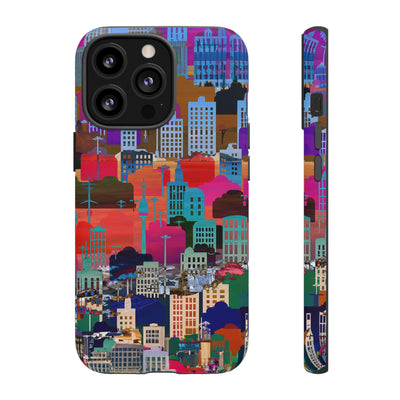 Cute Samsung Case | Cool Iphone Case | Summer City Skyline, Samsung S24, S23, S22, S21, IPhone 15 Case | Iphone 14 Case, Iphone 13 Case