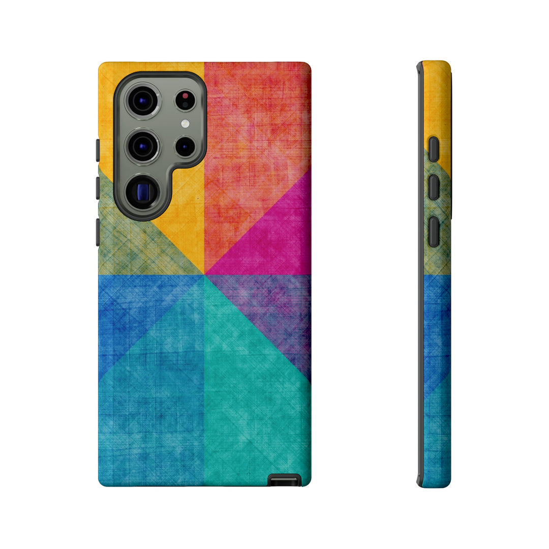 Impact Resistant, Colored Shapes, Cute Phone Cases for Samsung S24, S23, S22, S21, IPhone 15 pro Iphone 14 pro Iphone 13 IPhone 12 Iphone 11 - Studio40ParkLane