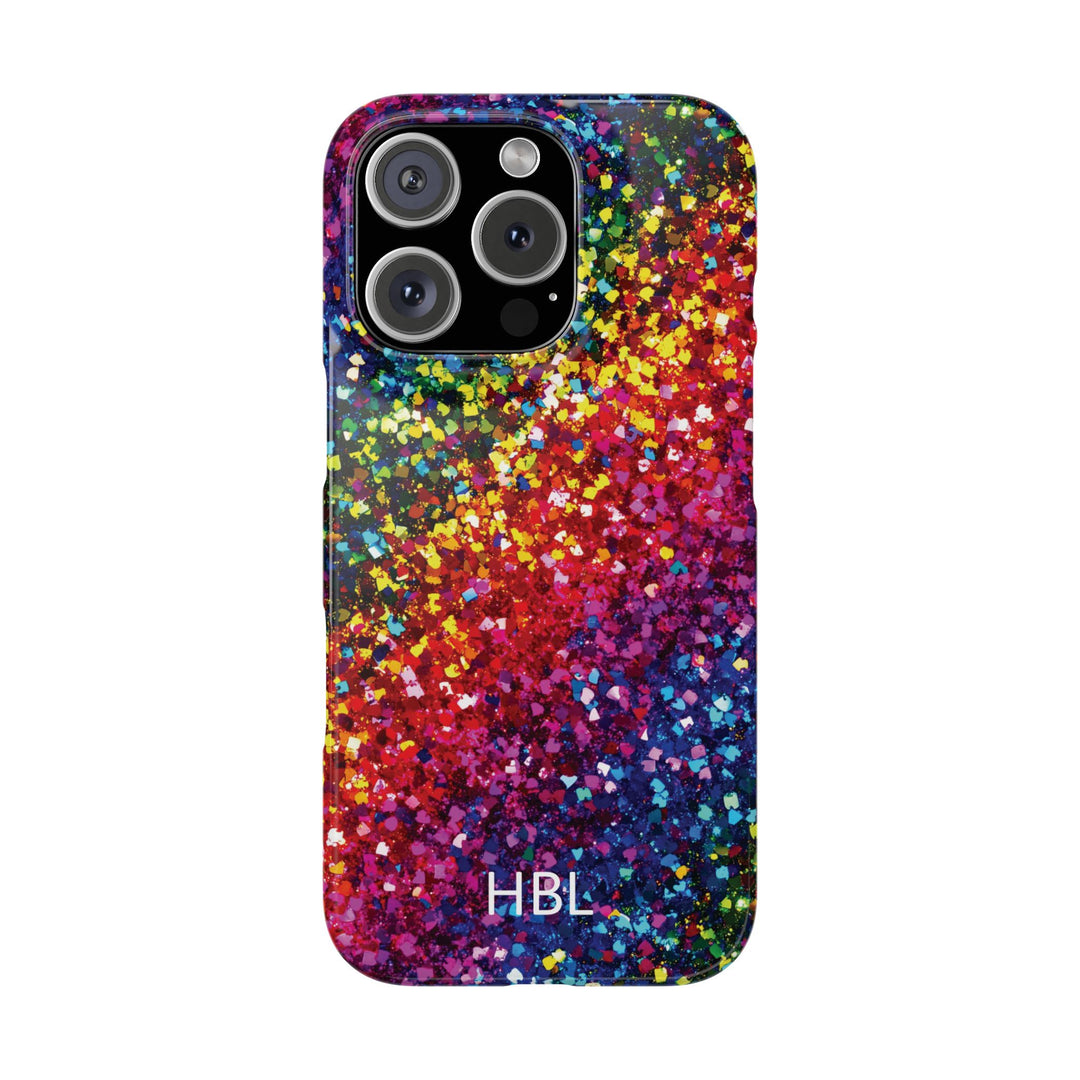 Slim Personalized Slim Muted Faux Play on Glitter Effect Cute Phone Cases for Iphone 16 Pro Max | iPhone 15 Case | iPhone 15 Pro Max Case, Iphone 14, Iphone 14 Pro Max, Iphone 13 12 11 8 7 - Studio40ParkLane