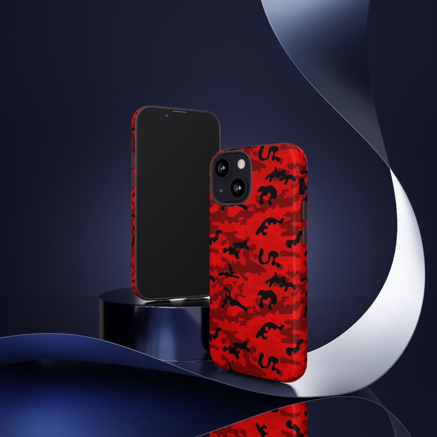 Impact Resistant, Red Camo Camouflage, Cute Phone Cases for Samsung S24, S23, S22, S21, IPhone 15 pro Iphone 14 pro Iphone 13 IPhone 12 Iphone 11