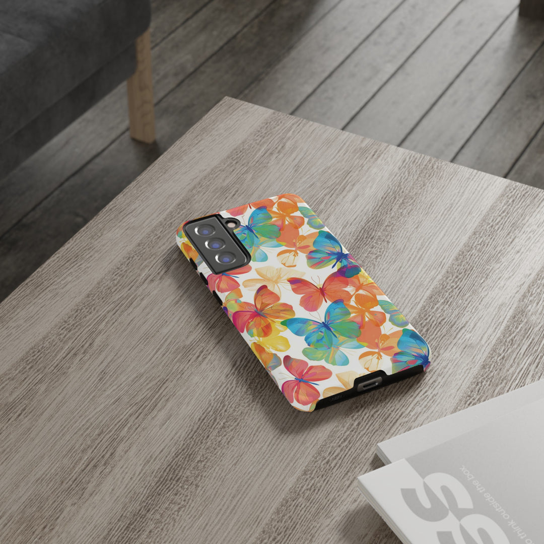 Cute Samsung Case | Cool Iphone Case | Summer Bright Butterflies, Samsung S24, S23, S22, S21, IPhone 15 Case | Iphone 14 Case, Iphone 13 Case - Studio40ParkLane