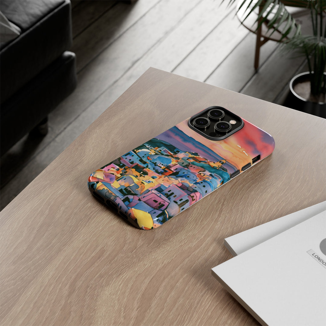 Impact Resistant, Greek Sunset, Cute Phone Cases for Samsung S24, S23, S22, S21, IPhone 15 pro Iphone 14 pro Iphone 13 IPhone 12 Iphone 11 - Studio40ParkLane