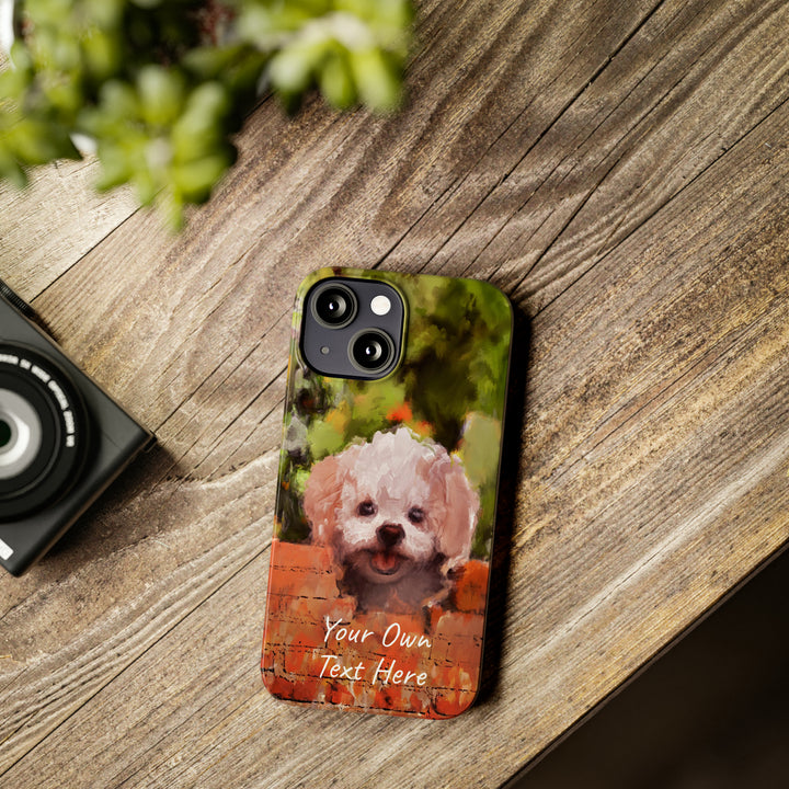 Slim Personalized Cute iPhone Cases - | iPhone 15 Case | iPhone 15 Pro Max Case, Iphone 14 Case, Iphone 14 Pro Max, Iphone 13, Bichon Frise Dog - Studio40ParkLane