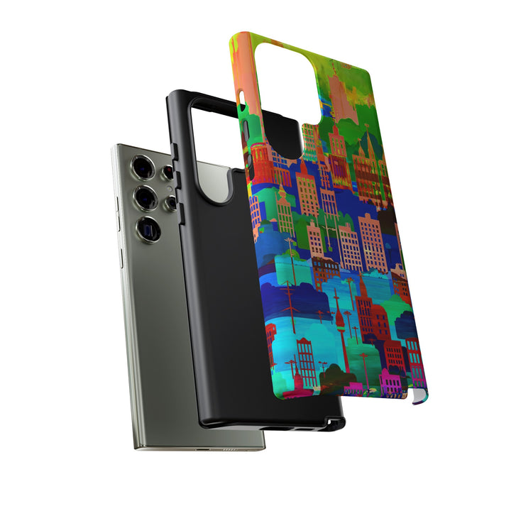 Cute Samsung Case | Cool Iphone Case | Summer City Skyline, Samsung S24, S23, S22, S21, IPhone 15 Case | Iphone 14 Case, Iphone 13 Case - Studio40ParkLane
