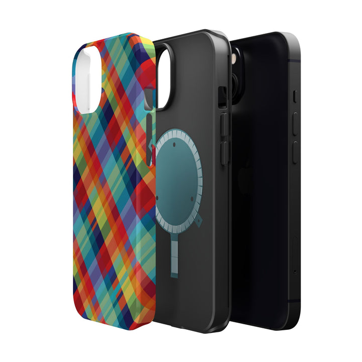Checkered Plaid Magsafe Gift for Her Cute Phone Case for Iphone, | iPhone 16 | iPhone 15 Pro Max, Iphone 14 Pro Max, 13 12 11 10 9 8 7 - Studio40ParkLane