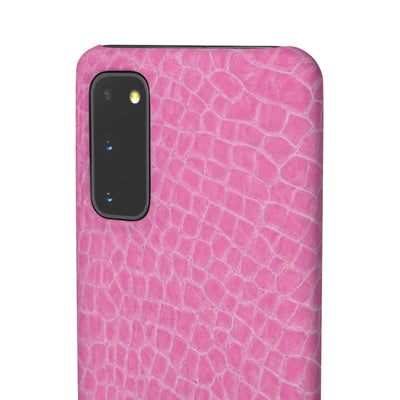 Snap Non Leather Pink Color Pattern Gift for Her Cute Phone Cases for Samsung Galaxy S24, S23, S22, S21, S20, Plus, Ultra, Iphone 16, 15, 14, Pro and Max - Studio40ParkLane