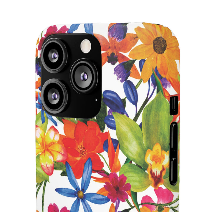 Sleek Snap Colorful Flowers Cute Phone Case for iPhone 16 15 14 13 12 11 X Xs Max Xr Pro Plus Samsung Galaxy S24 S23 S22 S21 S20 Note Ultra