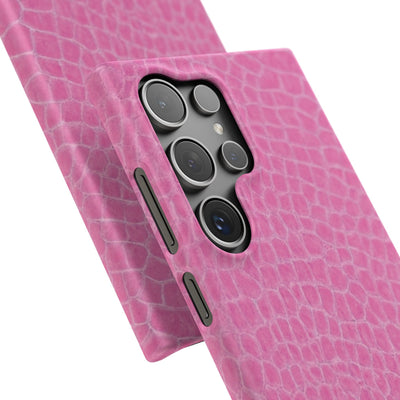 Snap Non Leather Pink Color Pattern Gift for Her Cute Phone Cases for Samsung Galaxy S24, S23, S22, S21, S20, Plus, Ultra, Iphone 16, 15, 14, Pro and Max - Studio40ParkLane