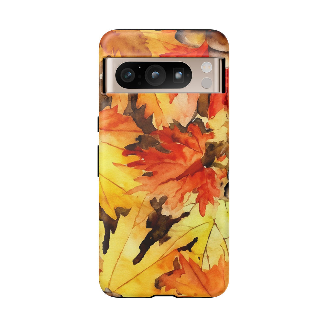 Impact Resistant, Fall Leaves, Cute Phone Cases for Samsung S24, S23, S22, S21, IPhone 15 pro Iphone 14 pro Iphone 13 IPhone 12 Iphone 11 - Studio40ParkLane