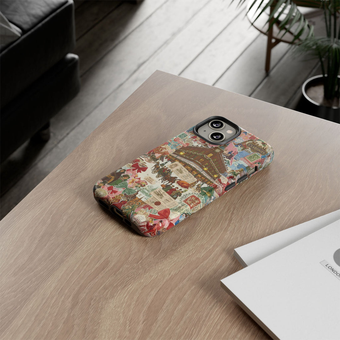 Aesthetic Tough London Coquette Collage Premium Phone Case - For iPhone 17 Pro Max iPhone 16 Pro iPhone 15 Iphone 14 Plus 13 Pro 12 11 10 XR - Studio40ParkLane