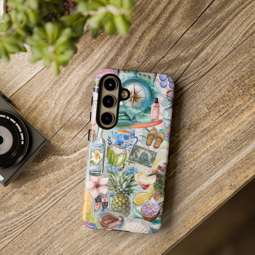 Impact Resistant, Travel Coquette Collage, Cute Phone Cases for Samsung S24, S23, S22, S21, IPhone 15 pro Iphone 14 pro Iphone 13 IPhone 12 Iphone 11 - Studio40ParkLane