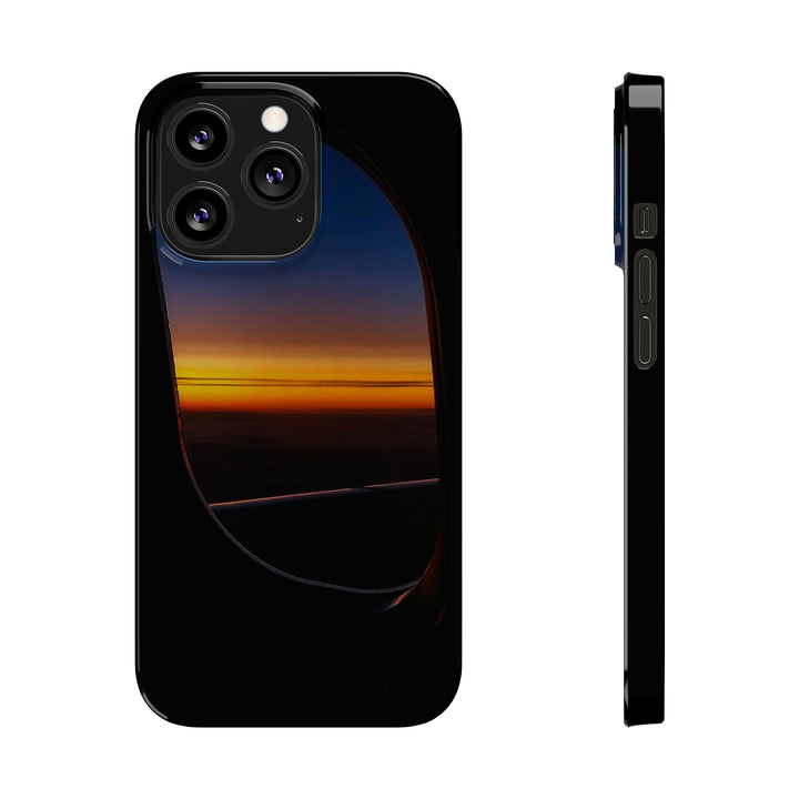 Slim Cute Phone Cases for Iphone - | iPhone 15 Case | iPhone 15 Pro Max Case, Iphone 14 Case, Iphone 14 Pro Max, Iphone 13, Airplane Window Sunset - Studio40ParkLane
