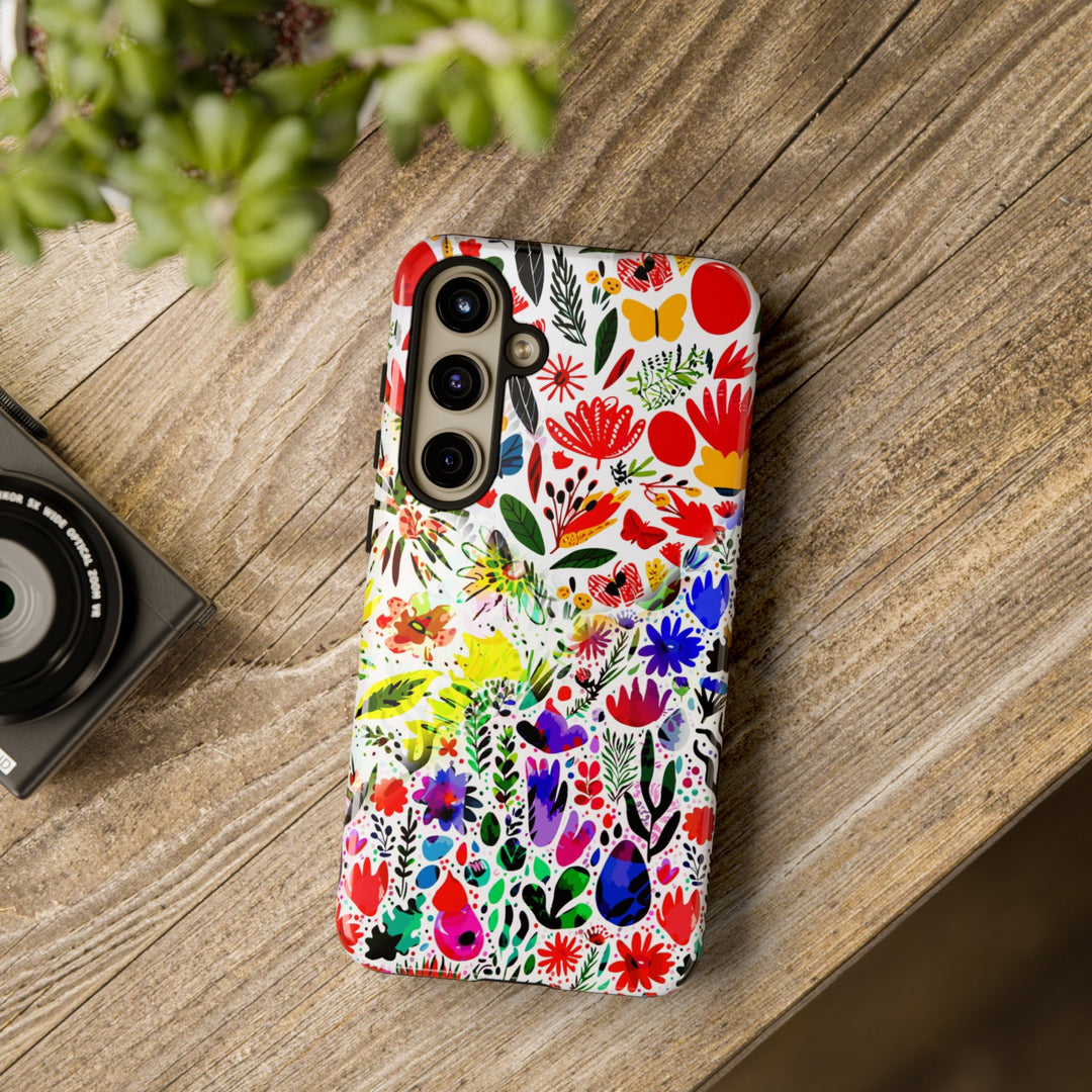 Impact Resistant, Colored Flowers, Cute Phone Cases for Samsung S24, S23, S22, S21, IPhone 15 pro Iphone 14 pro Iphone 13 IPhone 12 Iphone 11 - Studio40ParkLane