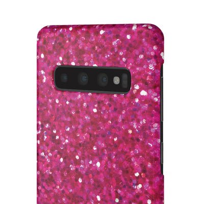 Snap Non-Glitter Muted Pink Play on "Faux" Glitter Effect Cute Phone Cases for Samsung and Iphone, 16, 15, 14, S24, S23, S22, S21, S20, Plus and Ultra