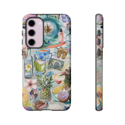 Impact Resistant, Travel Coquette Collage, Cute Phone Cases for Samsung S24, S23, S22, S21, IPhone 15 pro Iphone 14 pro Iphone 13 IPhone 12 Iphone 11