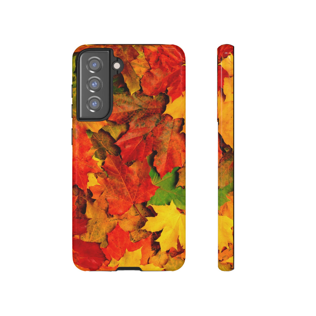 Fall Leaves Impact Resistant, Cute Phone Cases for Samsung S24, S23, S22, S21, IPhone 15 pro Iphone 14 pro Iphone 13 IPhone 12 Iphone 11 - Studio40ParkLane