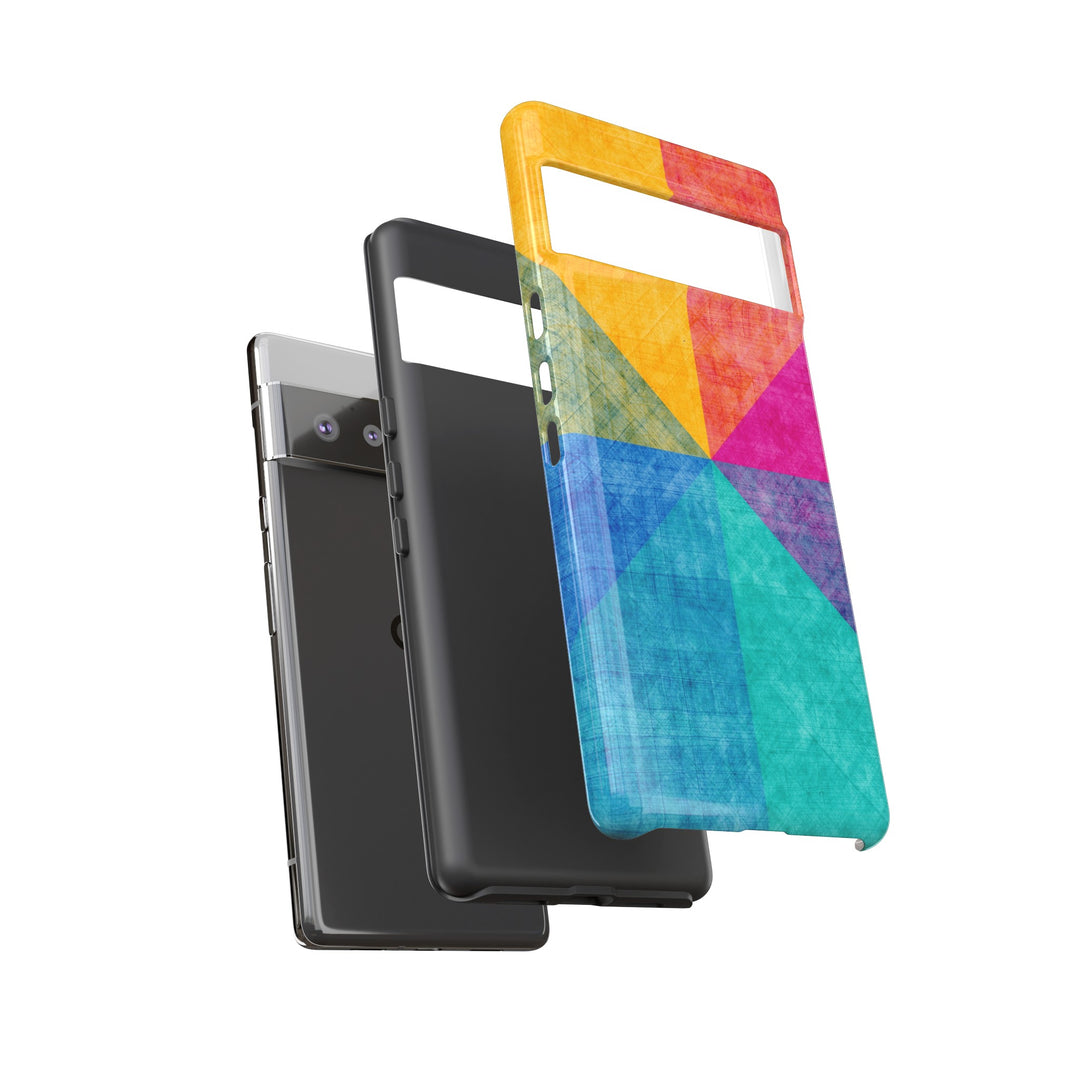 Impact Resistant, Colored Shapes, Cute Phone Cases for Samsung S24, S23, S22, S21, IPhone 15 pro Iphone 14 pro Iphone 13 IPhone 12 Iphone 11 - Studio40ParkLane
