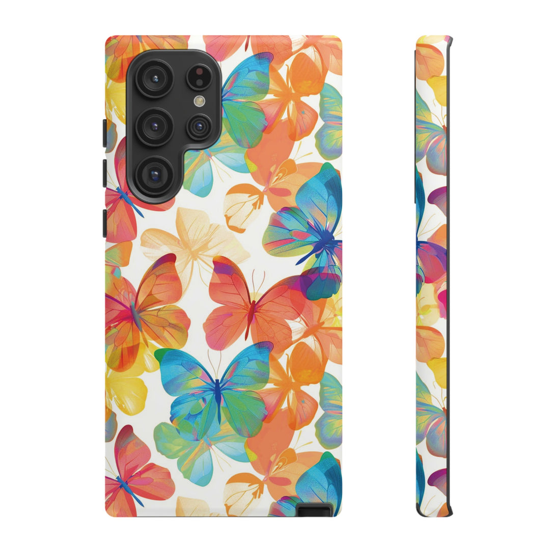 Cute Samsung Case | Cool Iphone Case | Summer Bright Butterflies, Samsung S24, S23, S22, S21, IPhone 15 Case | Iphone 14 Case, Iphone 13 Case - Studio40ParkLane