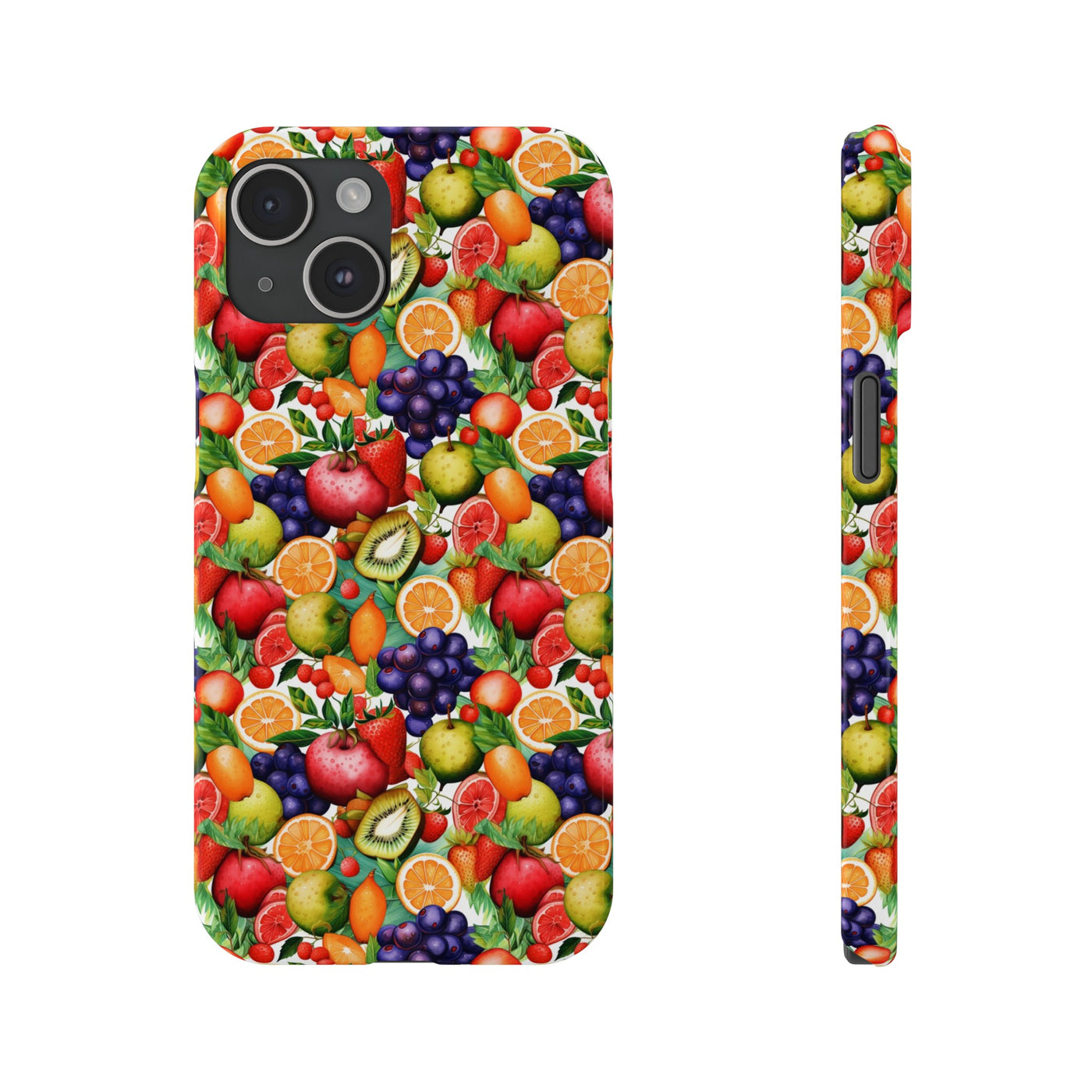 Slim Cute Phone Cases for Iphone  | iPhone 15 Case | iPhone 15 Pro Max Case, Iphone 14, Iphone 14 Pro Max, Iphone 13, Summer Fruit Mix Selection