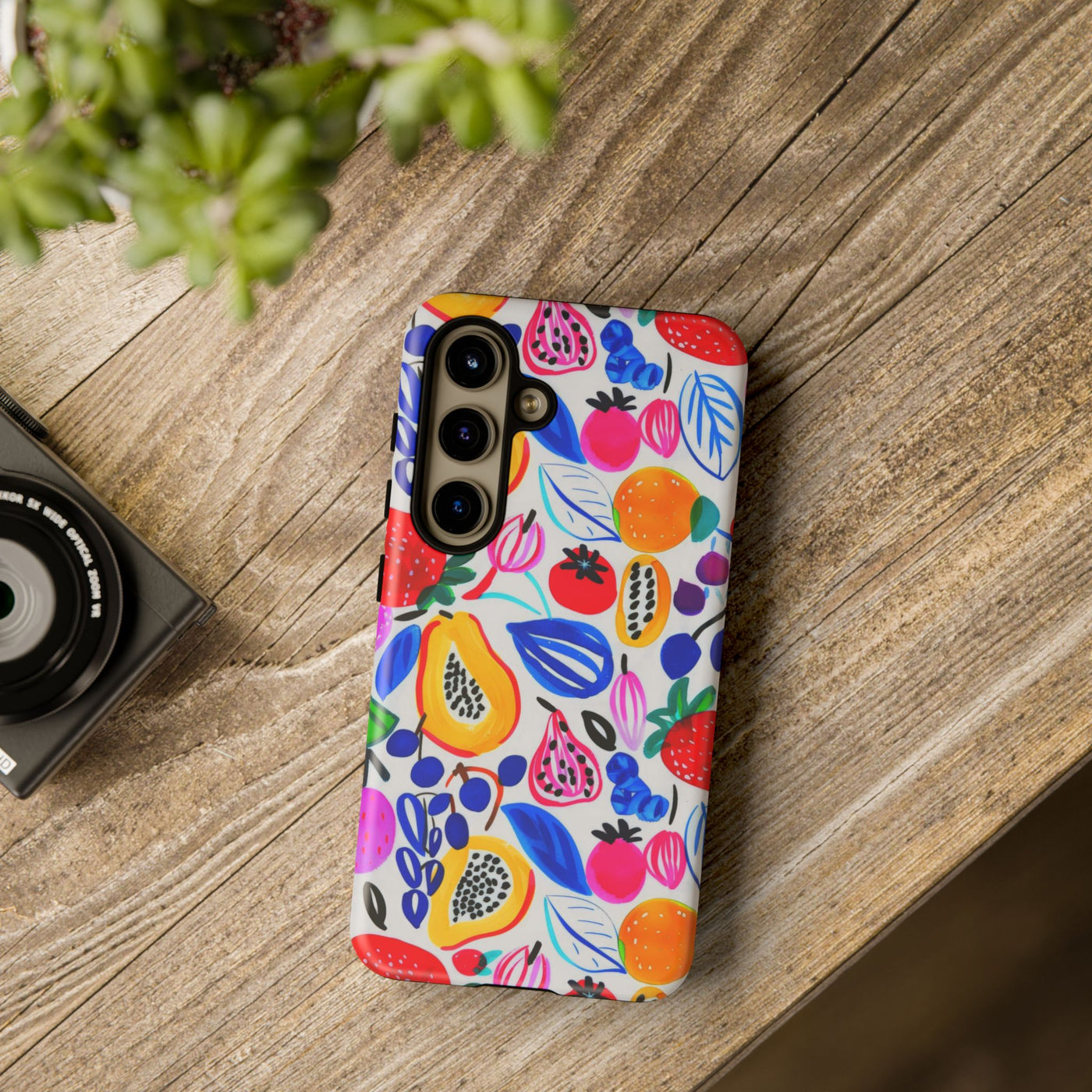 Cute Samsung Phone Case | Aesthetic Samsung Phone Case | Galaxy S23, S22, S21, S20 | Summer Fruit Cocktail, Protective Phone Case