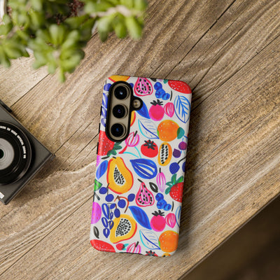 Cute Samsung Phone Case | Aesthetic Samsung Phone Case | Galaxy S23, S22, S21, S20 | Summer Fruit Cocktail, Protective Phone Case