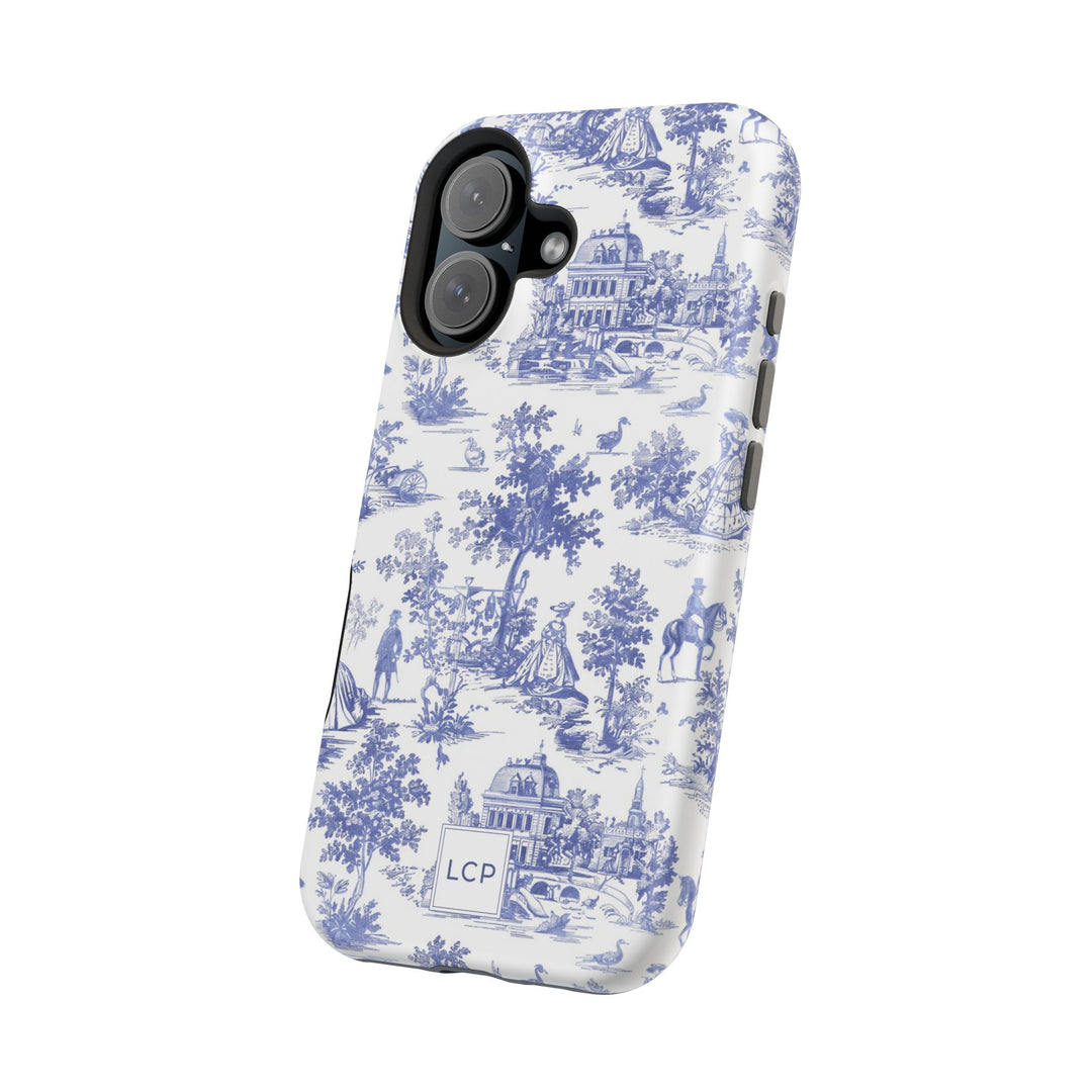 Custom Personalized French Toile Magsafe Phone Case for Iphone 18 - iPhone 17 Pro Max Air Plus 15 14 13 12 11, Samsung Galaxy Phone Cases - Studio40ParkLane