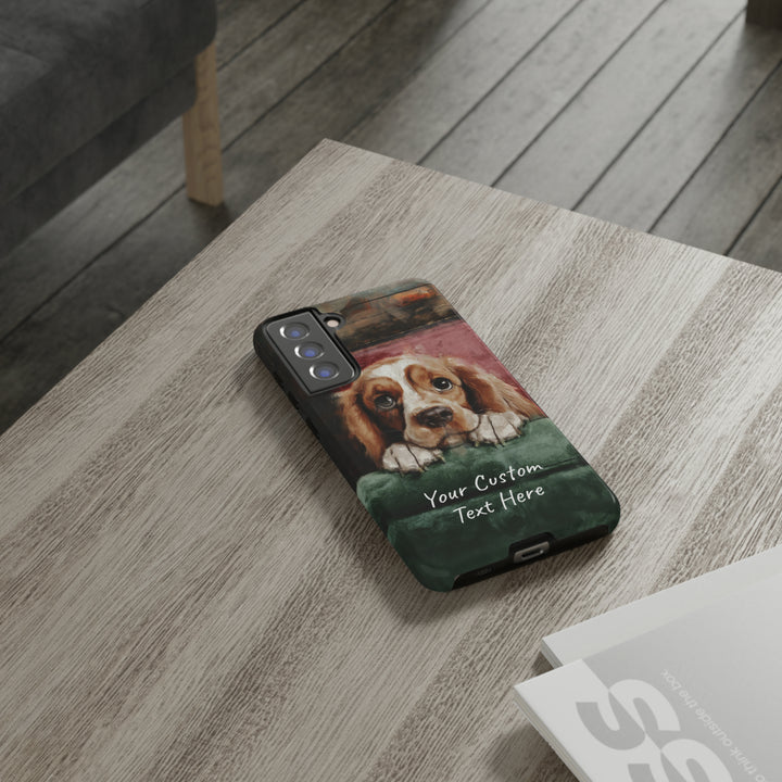 Personalize this Cute Samsung Phone Case | Cocker Spaniel Dog Samsung Phone Case | Galaxy S23, S22, S21, S20 | Customized Samsung Case - Studio40ParkLane