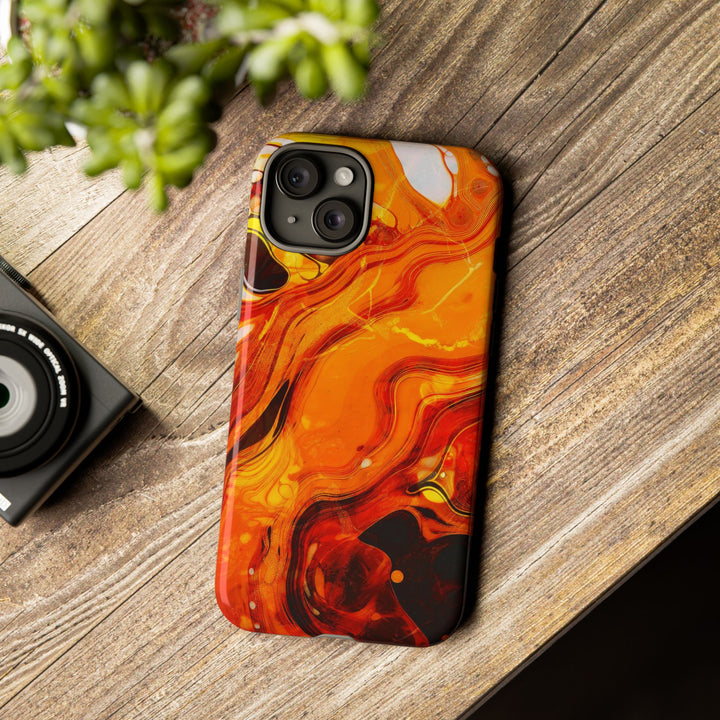 Impact Resistant, Fall Colors Marble, Cute Phone Cases for Samsung S24, S23, S22, S21, IPhone 15 pro Iphone 14 pro Iphone 13 IPhone 12 Iphone 11 - Studio40ParkLane