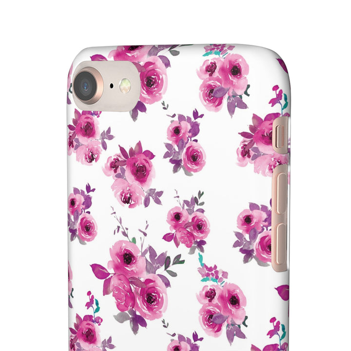 Sleek Snap Flowers Gift for Her Cute Phone Case for iPhone 16 15 14 13 12 11 X Xs Max Xr Pro Plus Samsung Galaxy S24 S23 S22 S21 S20 Ultra