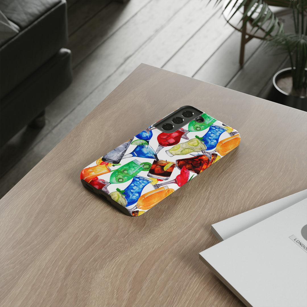 Cute Samsung Case | Cool Iphone Case | Summer Fruit Cocktail, Samsung S24, S23, S22, S21, IPhone 15 Case | Iphone 14 Case, Iphone 13 Case - Studio40ParkLane