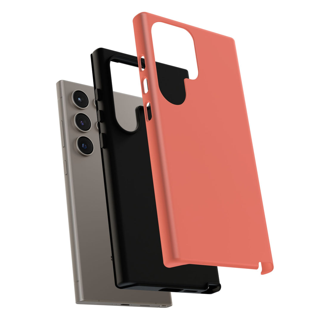 Premium Tough Coral Pink Orange Gift for Her Cute Phone Cases for Samsung S25 S24, S23, S22, S21, Iphone, 16, 15, 14, 13 Pro Max Ultra - Studio40ParkLane