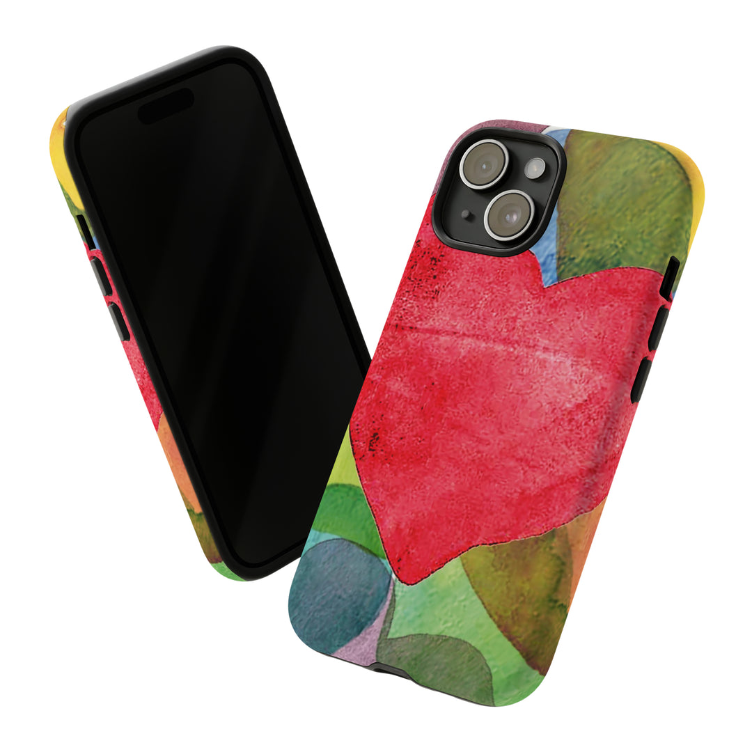 Cute IPhone Case | iPhone 15 Case | iPhone 15 Pro Max Case, Iphone 14 Case, Iphone 14 Pro Max Case IPhone Case for Art Lovers, Red Heart - Studio40ParkLane