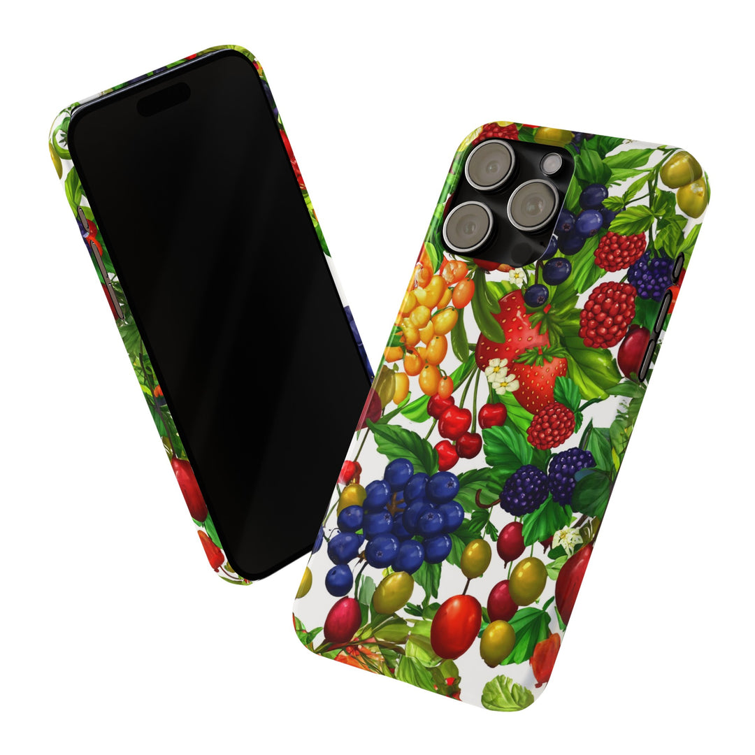 Slim Cute Phone Cases for Iphone - | iPhone 15 Case | iPhone 15 Pro Max Case, Iphone 14 Case, Iphone 14 Pro Max, Iphone 13, Summer Mixed Fruit - Studio40ParkLane