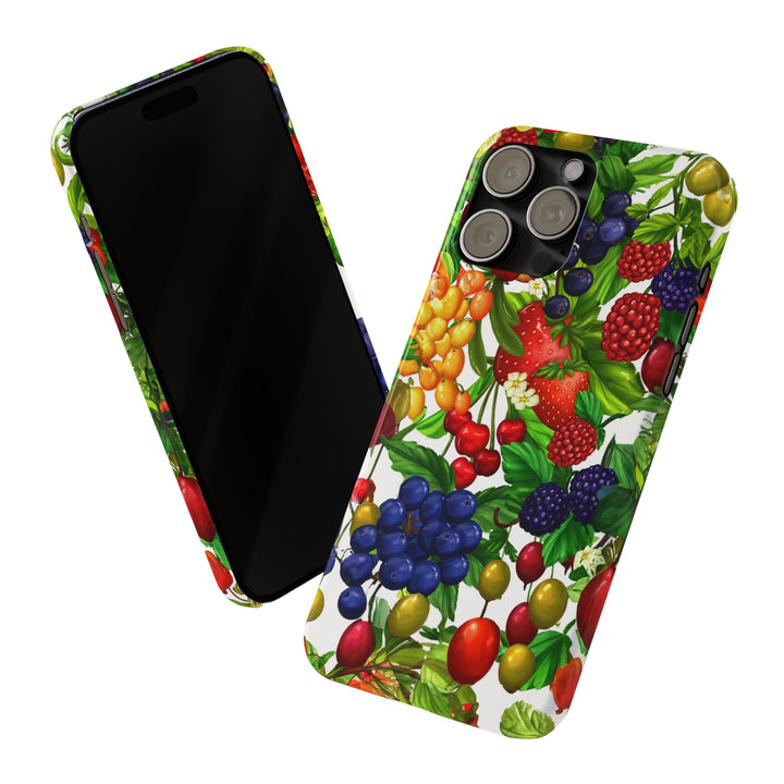 Slim Cute Phone Cases for Iphone - | iPhone 15 Case | iPhone 15 Pro Max Case, Iphone 14 Case, Iphone 14 Pro Max, Iphone 13, Summer Mixed Fruit - Studio40ParkLane